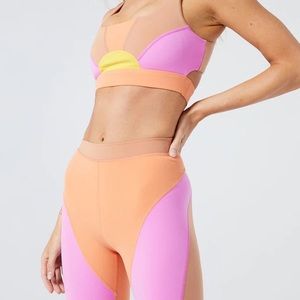 LSPACE Sunburst Colorblock Bike Short